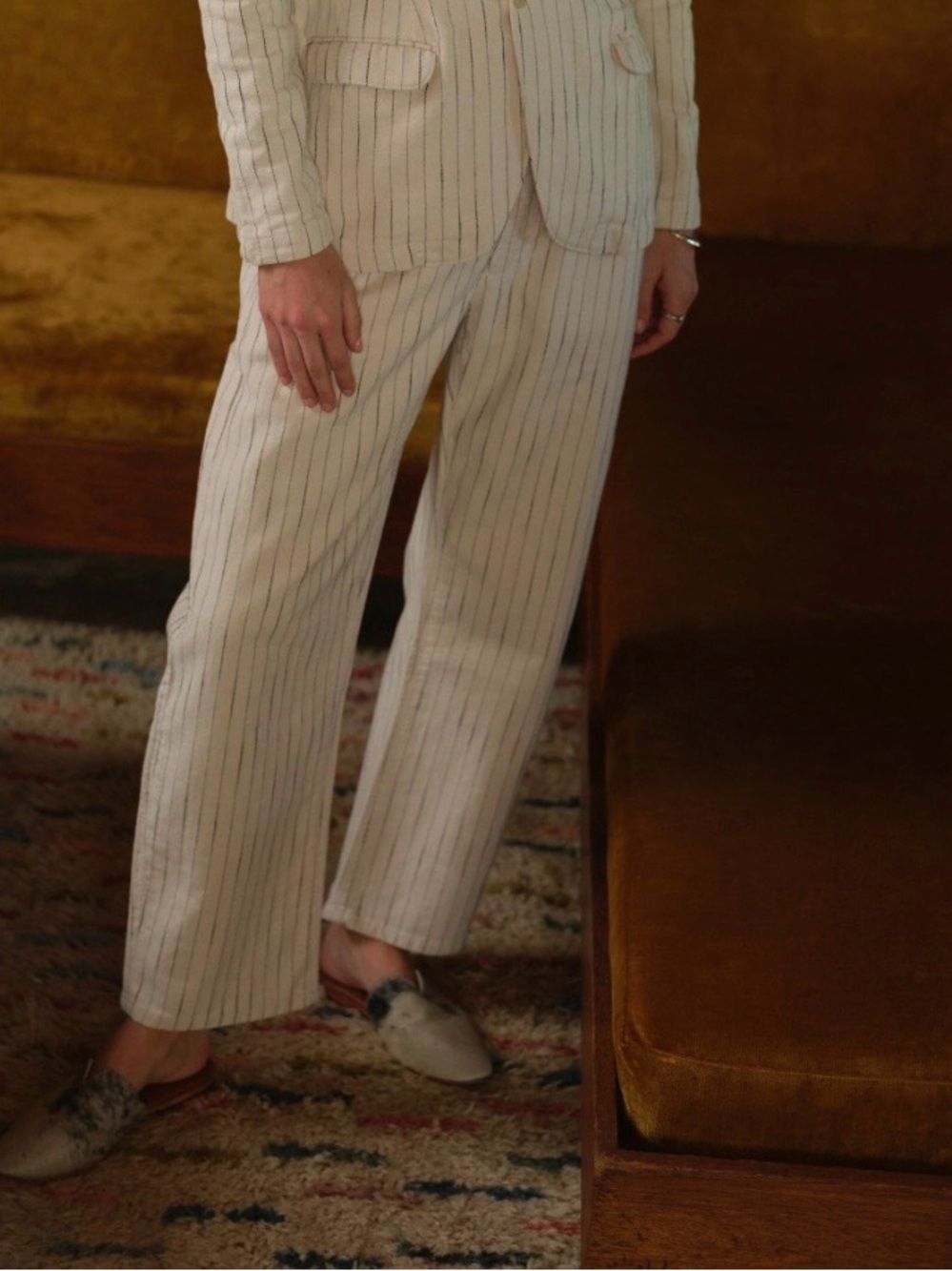 Road to Nowhere Pilon Pant in Cotton Stripe